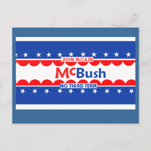 McCain McBUSH Postcard