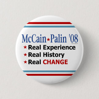 McCain Palin '08 Real Change Button