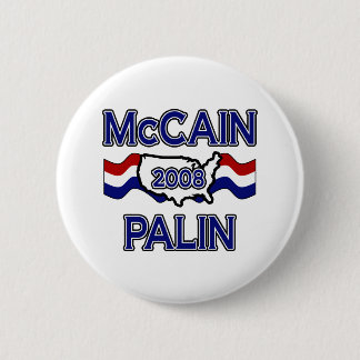 McCain Palin 2008 6 Cm Round Badge