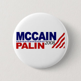 McCain Palin 2008 6 Cm Round Badge