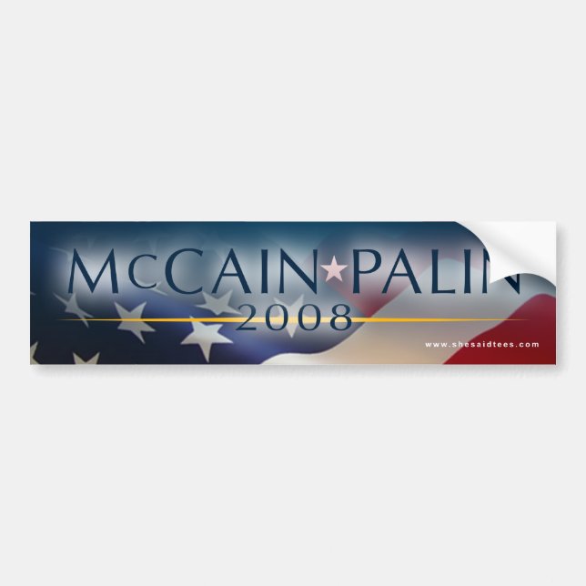 McCain Palin 2008 Bumper Sticker (Front)