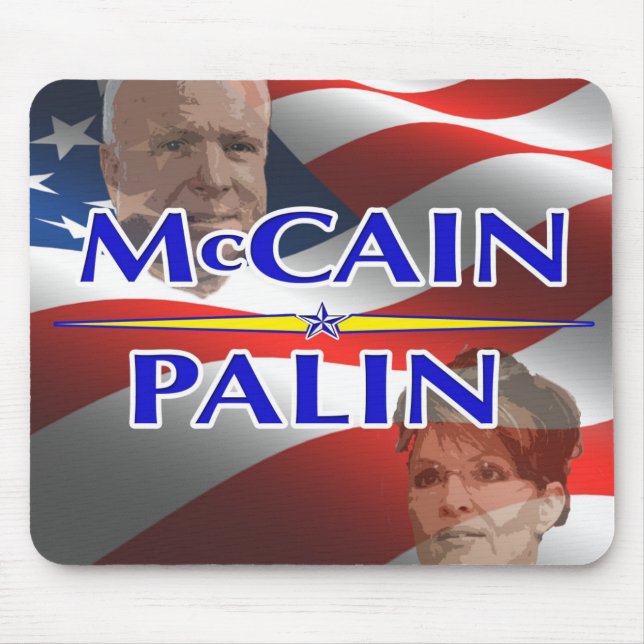 McCain Palin 2008 Presidential Election Mousepad (Front)