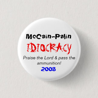 McCain/Palin 3 Cm Round Badge