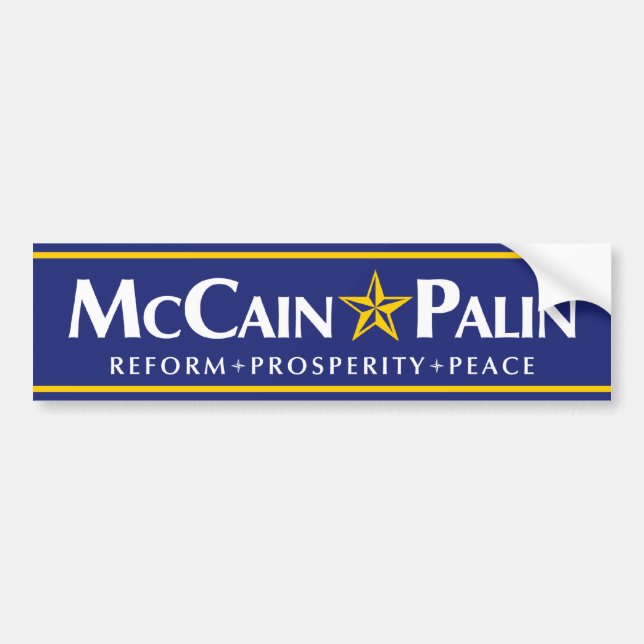 McCain-Palin Bumper Sticker (Front)