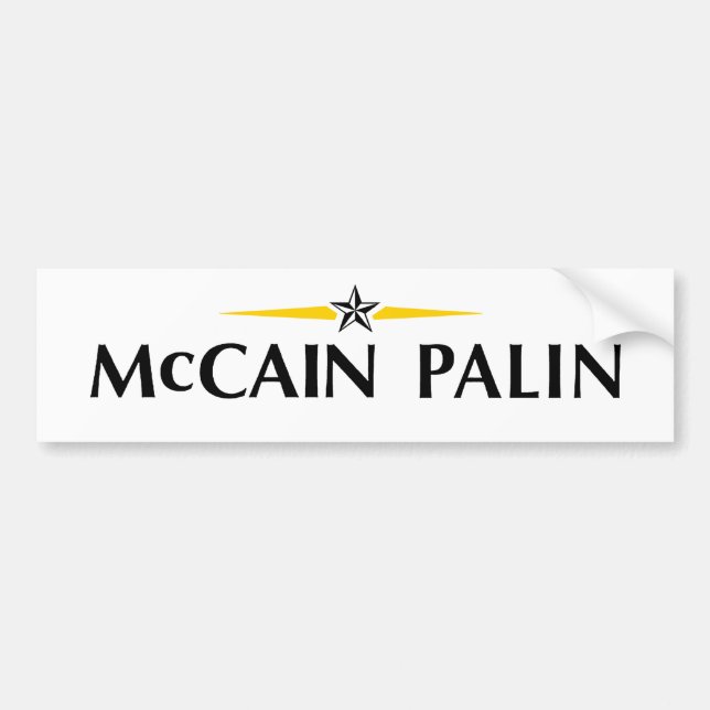 MCCAIN PALIN Bumpersticker Bumper Sticker (Front)