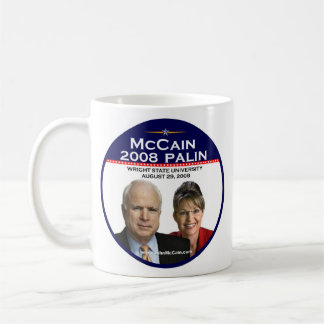 McCain Palin Commemorative Wright State University Coffee Mug