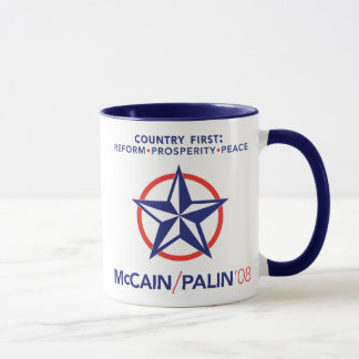 McCain/Palin Country First Star Mug