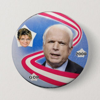 McCain / Palin Ribbon Button