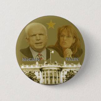 McCain / Palin White House Button