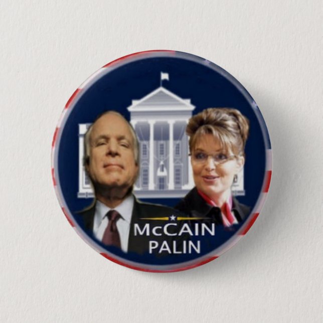 McCain/Palin White House Button (Front)