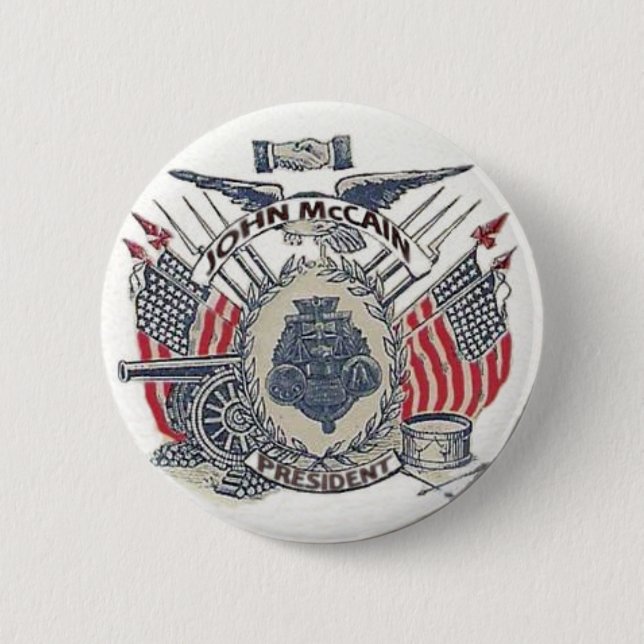 McCain Patriotic Button (Front)