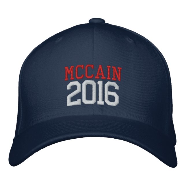 McCain President 2016 Embroidered Hat (Front)