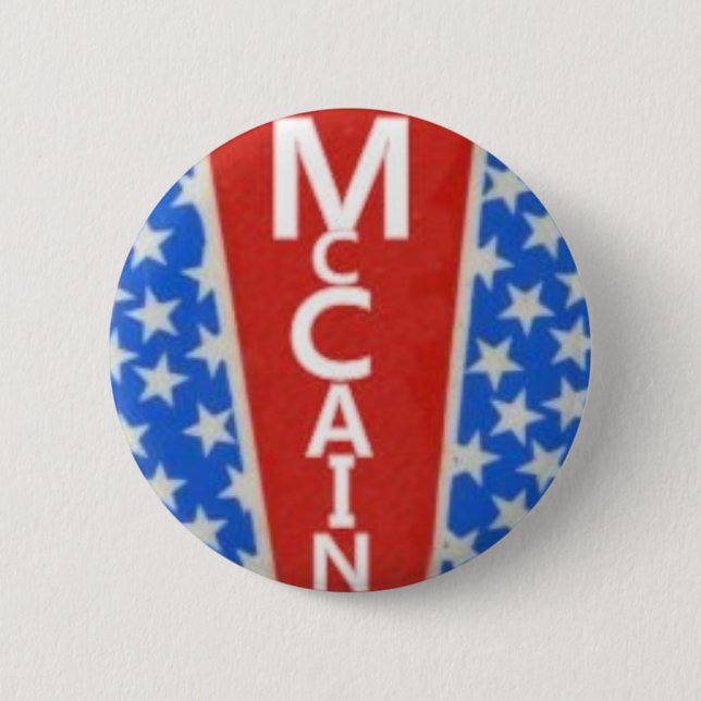 McCain Stars Button (Front)