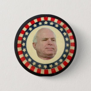 McCain: Stars & Stripes 6 Cm Round Badge