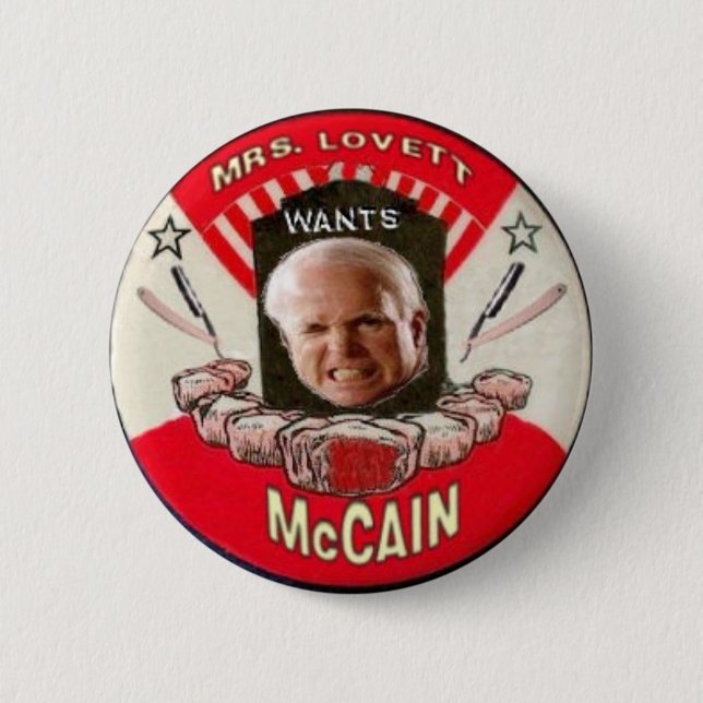 McCain/ Sweeny Todd Button (Front)