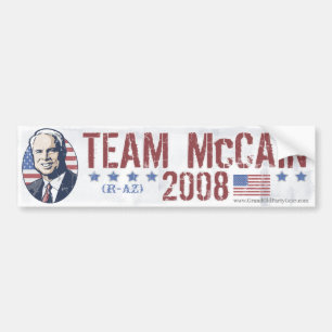 McCain Textured Bumper Sticker