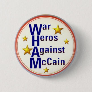 McCain War Heros Button
