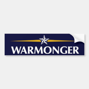 McCain Warmonger Bumper Sticker