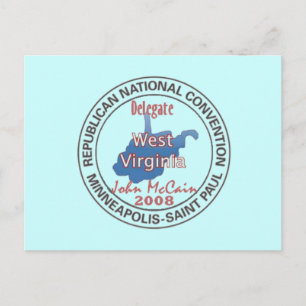 McCAIN WV RNC Postcard
