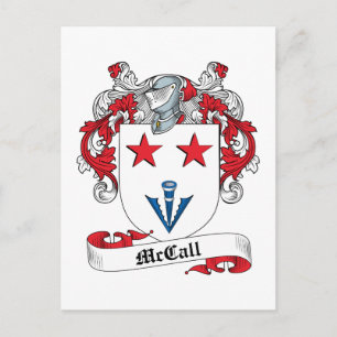 McCall Family Crest Postcard