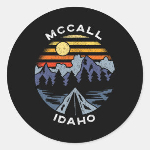Mccall Idaho Mountains Vacation Camping Souvenir  Classic Round Sticker