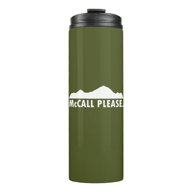 McCall Idaho Please Thermal Tumbler (Front)