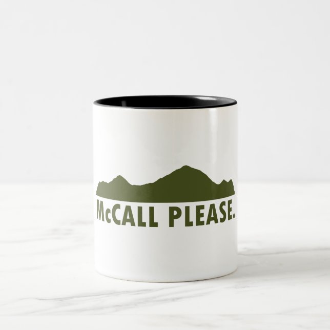 McCall Idaho Please Two-Tone Coffee Mug (Center)