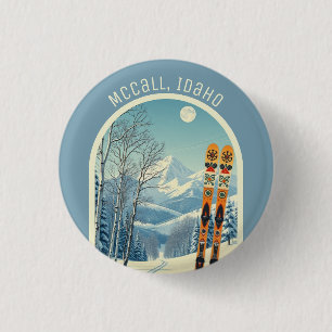 McCall Idaho ski resort area souvenir 3 Cm Round Badge