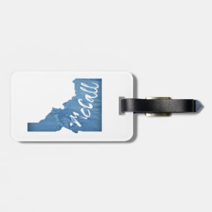 McCall Idaho Wood Grain Luggage Tag