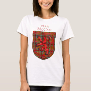 McCall Tartan Scottish Plaid Lion Rampant T-Shirt