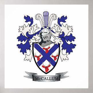 McCallum Family Crest Coat of Arms Poster