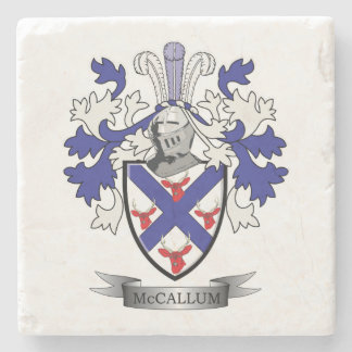 McCallum Family Crest Coat of Arms Stone Coaster