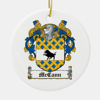 McCann Family Crest Ceramic Tree Decoration