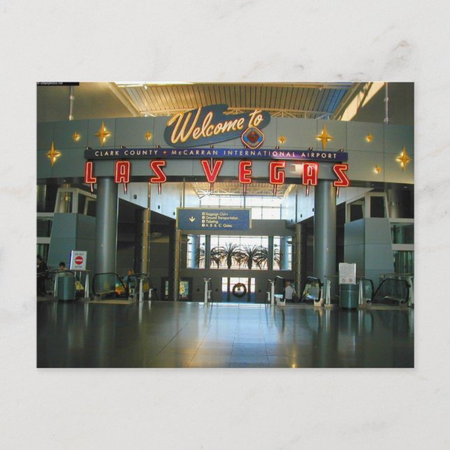McCarran Airport Las Vegas Concourse D Postcards (Front)