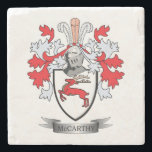 McCarthy Coat of Arms Stone Coaster<br><div class="desc">Get your McCarthy surname family crest or coat of arms printed on all these inexpensive gifts.  Irish McCarthy Family Crest and McCarthy Coat of Arms</div>