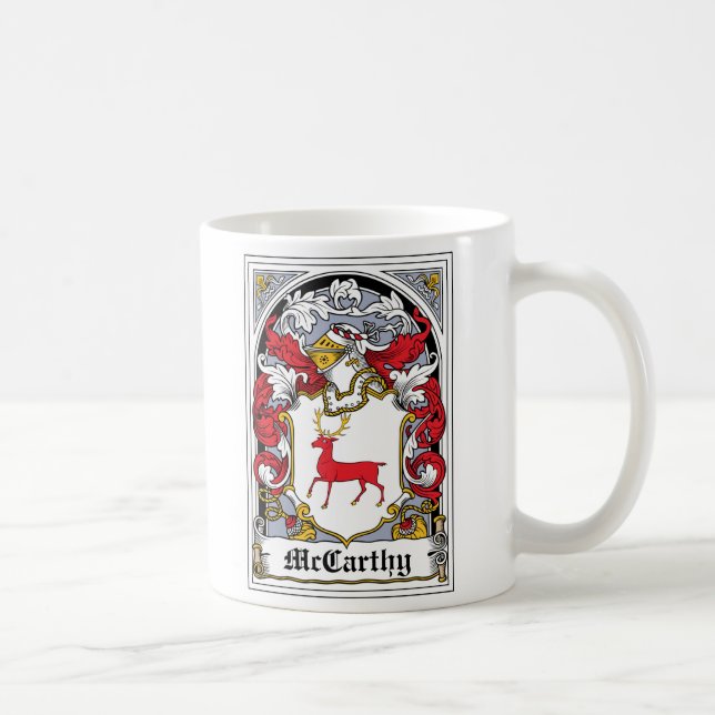 McCarthy Family Crest Coffee Mug (Right)