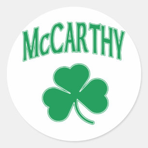 McCarthy Irish Classic Round Sticker