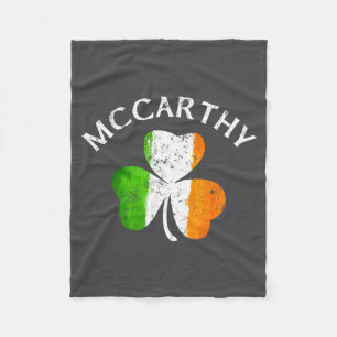 Mccarthy Irish Family Name Fleece Blanket
