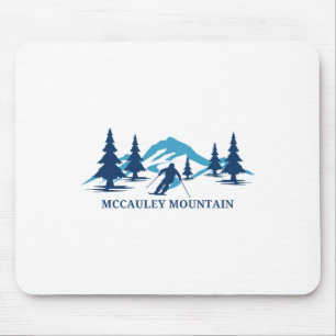 Mccauley Mountain New York Ski Resort Skiing Skier Mouse Mat