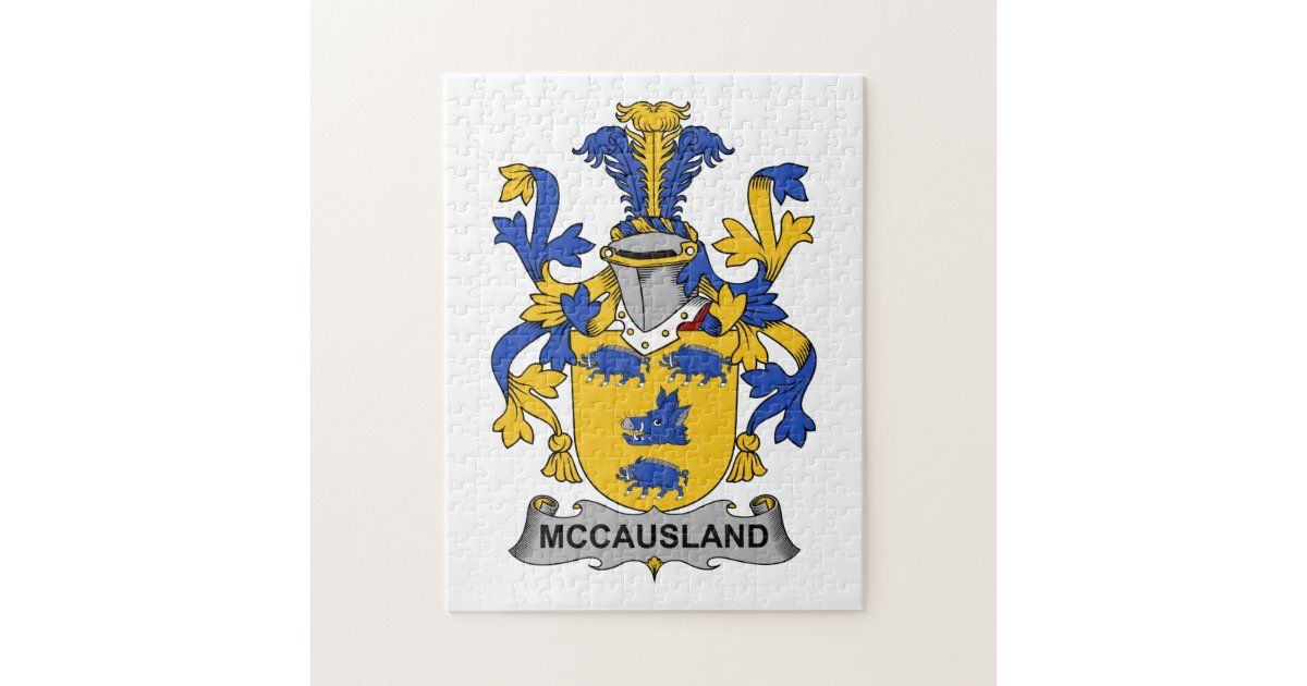 McCausland Family Crest Jigsaw Puzzle Zazzle