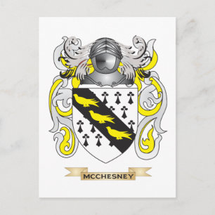 McChesney Coat of Arms (Family Crest) Postcard