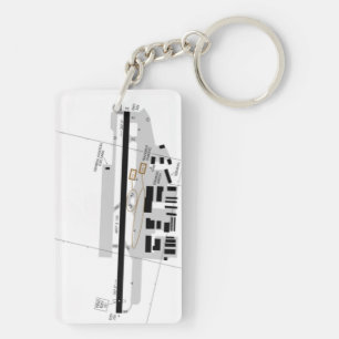 McClellan-Palomar Airport chart / taxi diagram Key Ring