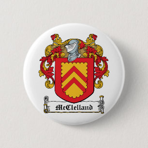 McClelland Family Crest 6 Cm Round Badge