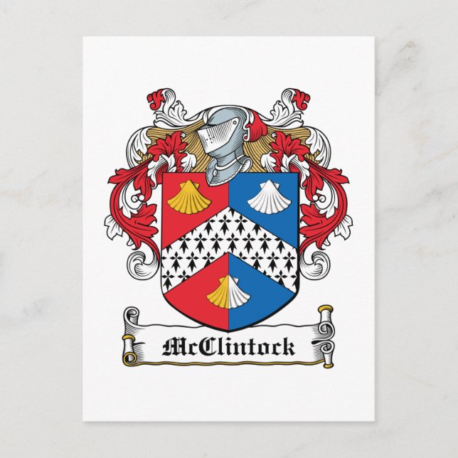 McClintock Family Crest Postcard (Front)