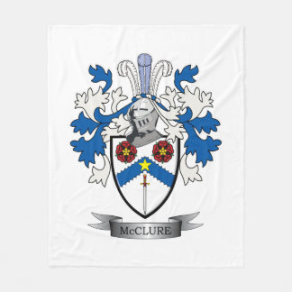 McClure Family Crest Coat of Arms Fleece Blanket