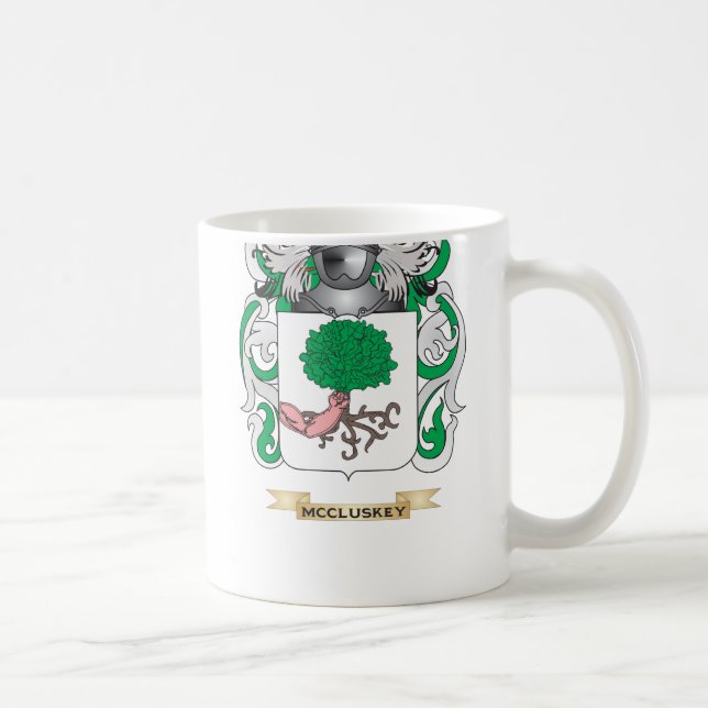 McCluskey Coat of Arms (Family Crest) Coffee Mug (Right)