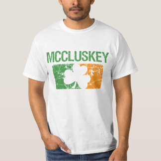 Mccluskey Surname Clover T-Shirt