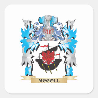 Mccoll Coat of Arms - Family Crest Square Sticker