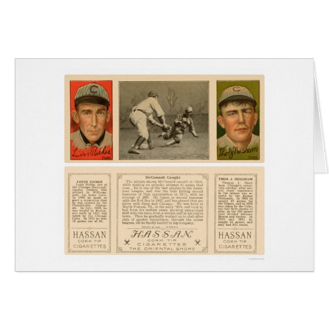 McConnell Caught Chicago Baseball 1912 (Front Horizontal)