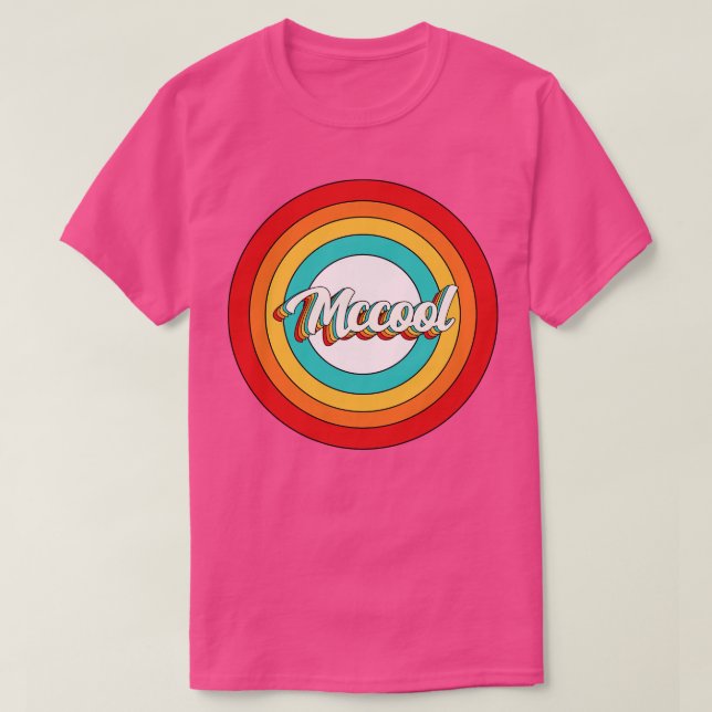 Mccool Name Shirt Vintage Mccool Circle (Design Front)